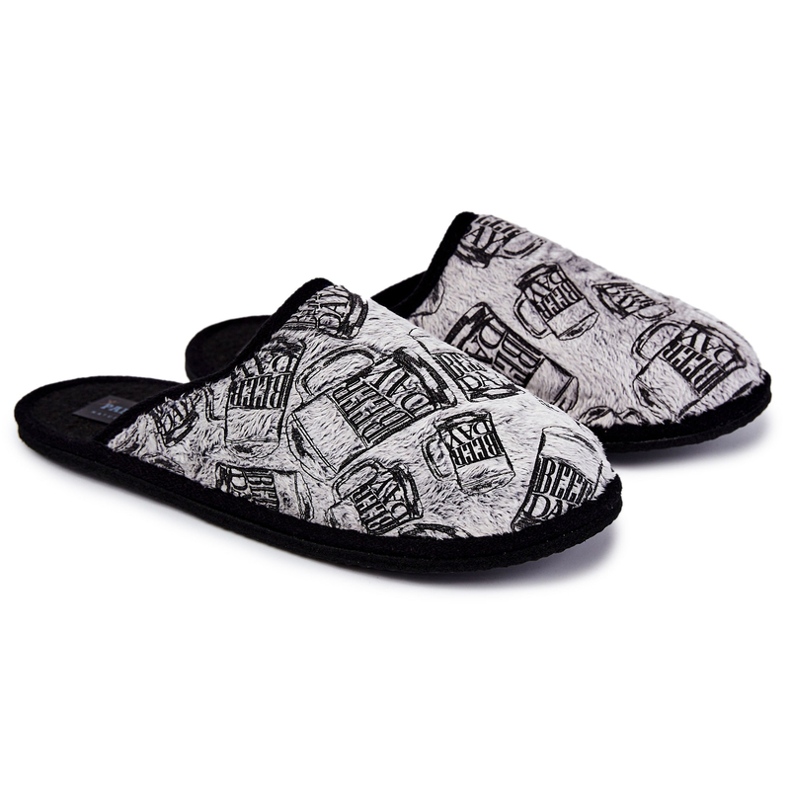 Pánské domácí pantofle Panto Fino KK167001 Šedé šedá