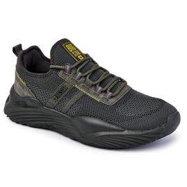 Pánské sportovní boty Memory Foam Big Star KK174256 Khaki zelený
