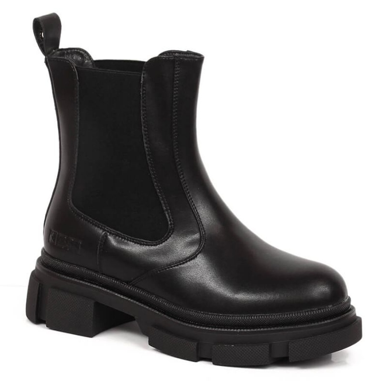 Chelsea boty na platformě zateplené Big Star W INT1787 černá