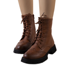 BM Hnědé dámské boty Idalia hnědý