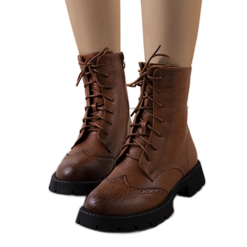 BM Hnědé dámské boty Idalia hnědý