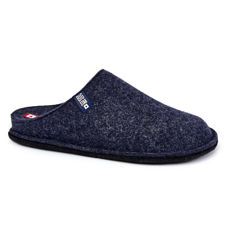 Klasické pánské pantofle Big Star KK176004 Navy Blue modrý