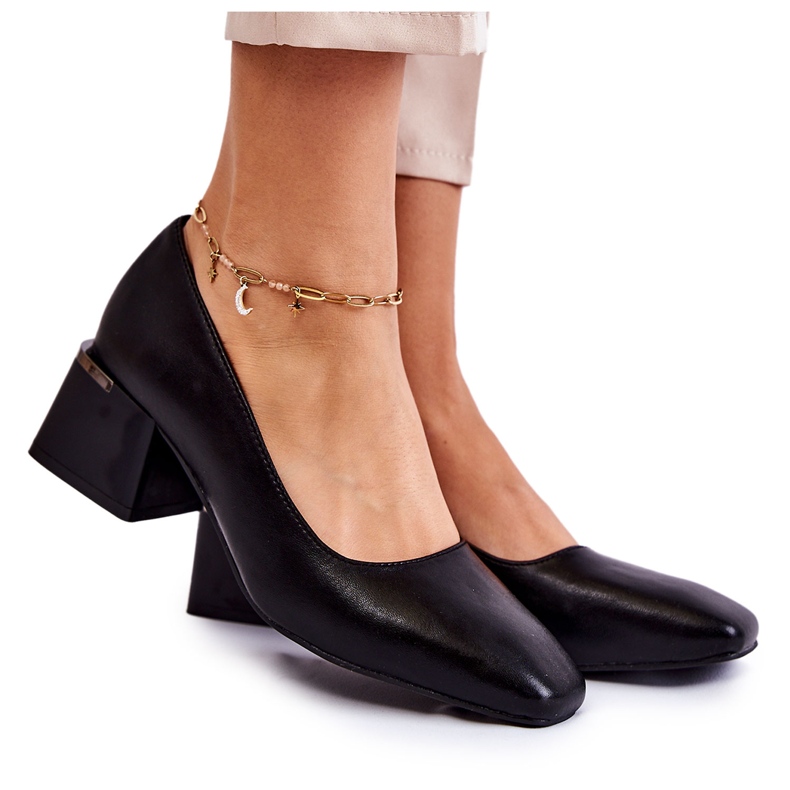 Kožené lodičky La.Fi 230034B-QN Černá