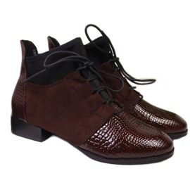 Boty zateplené hadí kůží Filippo W PAW267B hnědý Boty zateplené hadí kůží Filippo W PAW267B hnědý