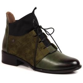 Zelené zateplené dámské slip on kozačky Jezzi zelený