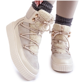 PL4 Dámské sněhule La.Fi 280072W-QN Světle béžové béžový