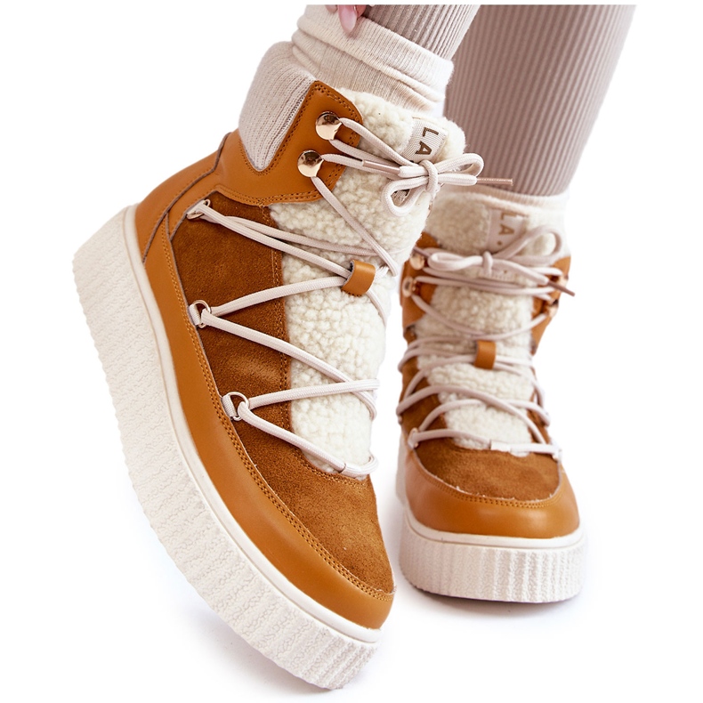 PL4 Dámské sněhule La.Fi 280072Y-QN Camel hnědý