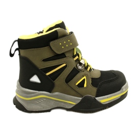 Dětské boty izolované boty Khaki News 22DZ23-5259 zelená