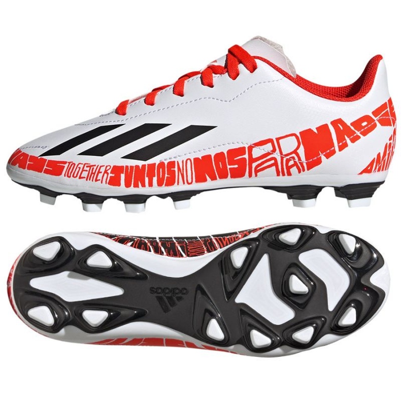 Kopačky Adidas X Speedportal.4 FxG Jr GW8398 vícebarevný bílý Kopačky Adidas X Speedportal.4 FxG Jr GW8398 vícebarevný bílý