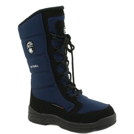American Club Americké dětské boty s softshell s membránou SN12/22 modrý