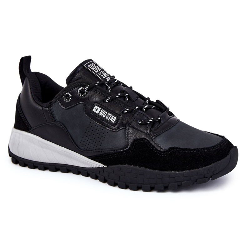 Pánská klasická sportovní obuv Memory Foam Big Star KK174270 Černá