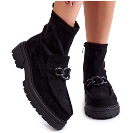 Dámské semišové kozačky La.Fi 250042B-SU Černá černý