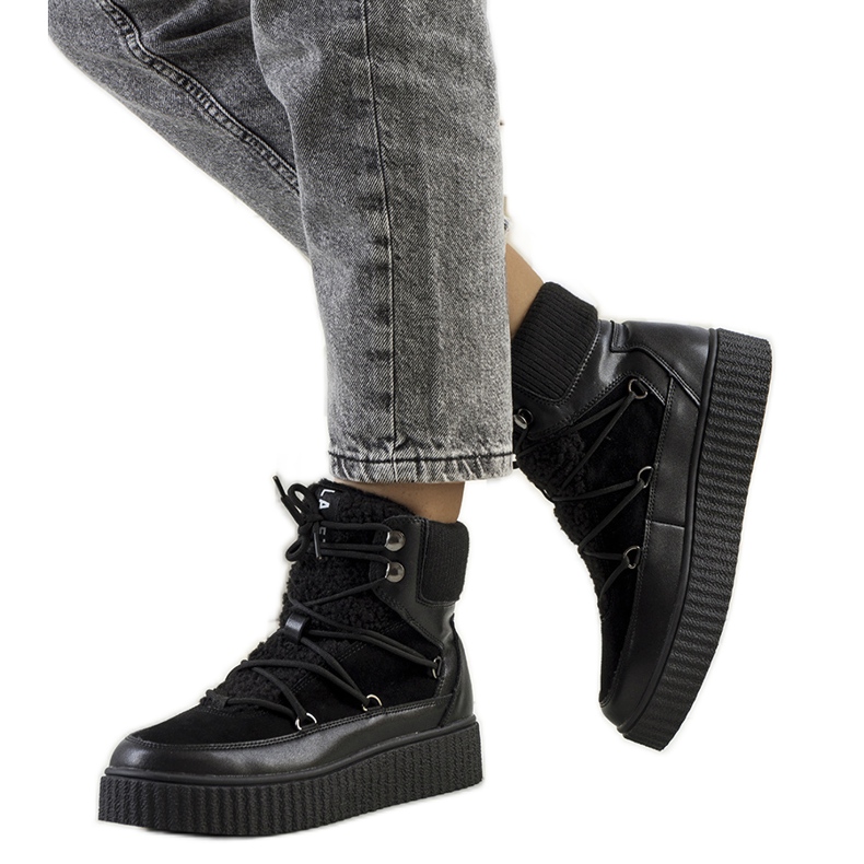 PA1 Černé dámské sněhule značky Laursen černá