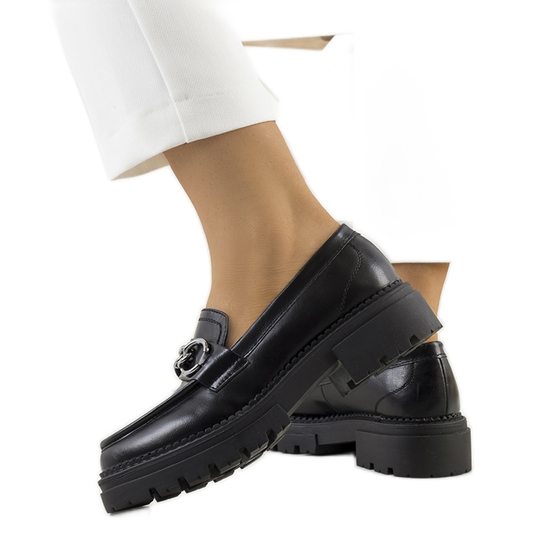 PA1 Černé šněrovací boty od Joanne černá