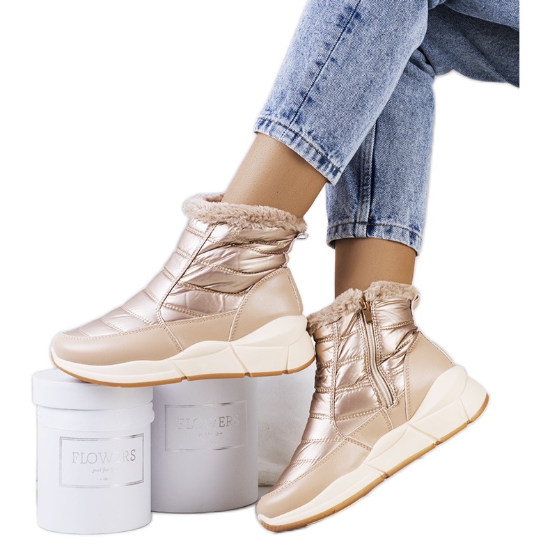 Zlaté sněhule Lago béžový zlatý Zlaté sněhule Lago béžový zlatý