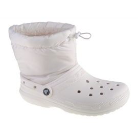 Crocs Klasická podšívka Neo Puff Boot 206630-143 bílý Crocs Klasická podšívka Neo Puff Boot 206630-143 bílý
