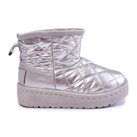 Dětské teplé sněhule Big Star KK374241 Silver stříbro