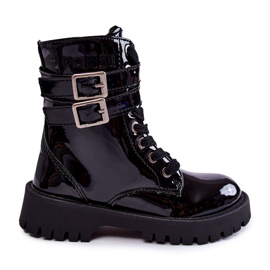Dětské lakované kozačky Big Star KK374131 Black černá
