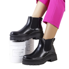 PA1 Černé kozačky na platformě Gaffney černý