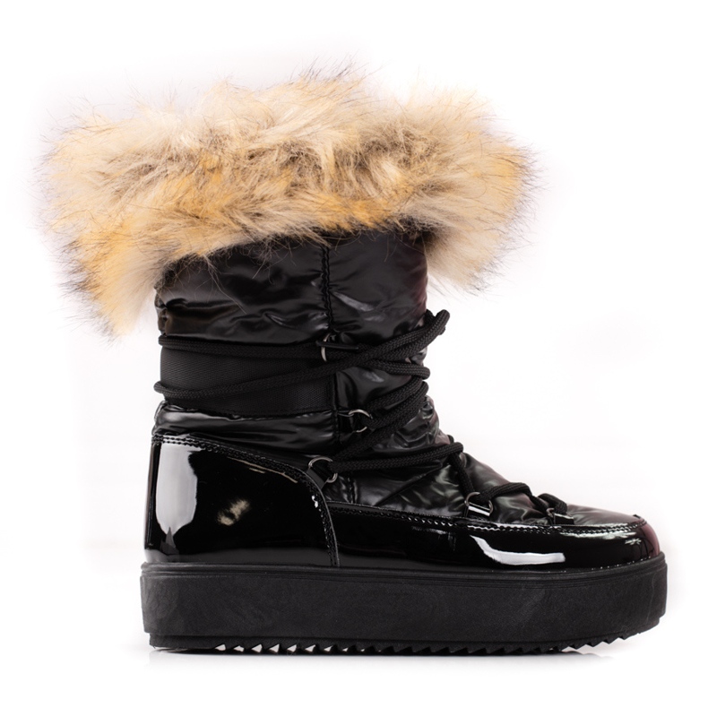 Dámské sněhule na platformě s kožíškem Shelovet černá