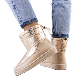 Big Star Zlaté boty do sněhu II274121 béžový