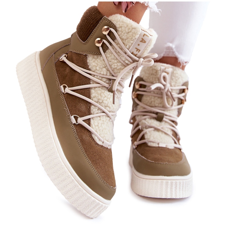 PL4 Dámské sněhule La.Fi 280072KH-QN Hnědo-zelené hnědý zelená PL4 Dámské sněhule La.Fi 280072KH-QN Hnědo-zelené hnědý zelená