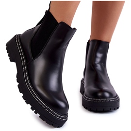 PA1 Klasické dámské boty Jodhpur Black Atelio černý