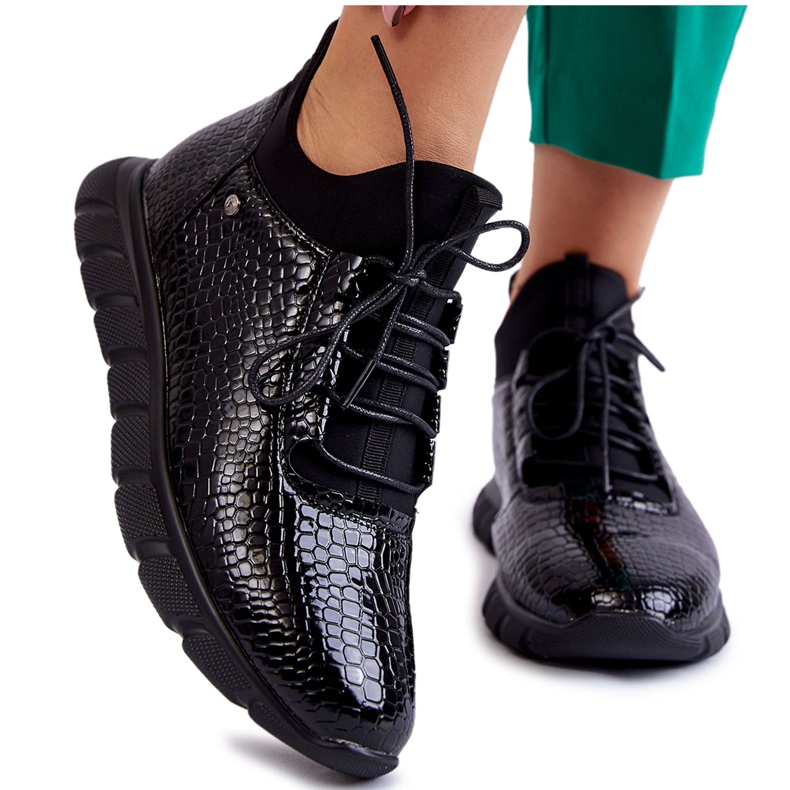 Vinceza Dámské lehké nazouvací tenisky černé Soroco černá