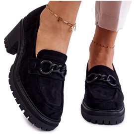 Vinceza Dámské semišové vysoké podpatky Sanya v černé barvě černá