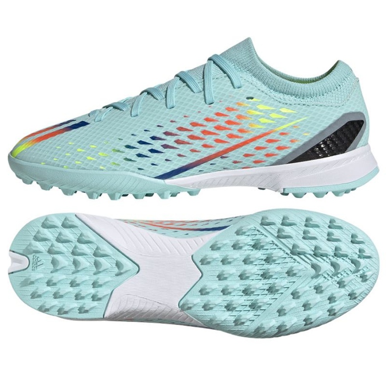 Kopačky Adidas X Speedportal.3 Tf Jr GW8490 modrý modrý Kopačky Adidas X Speedportal.3 Tf Jr GW8490 modrý modrý