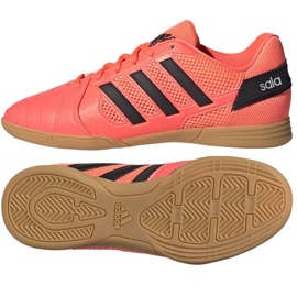Kopačky Adidas Super Sala In Jr GW1700 červený pomeranče a červené