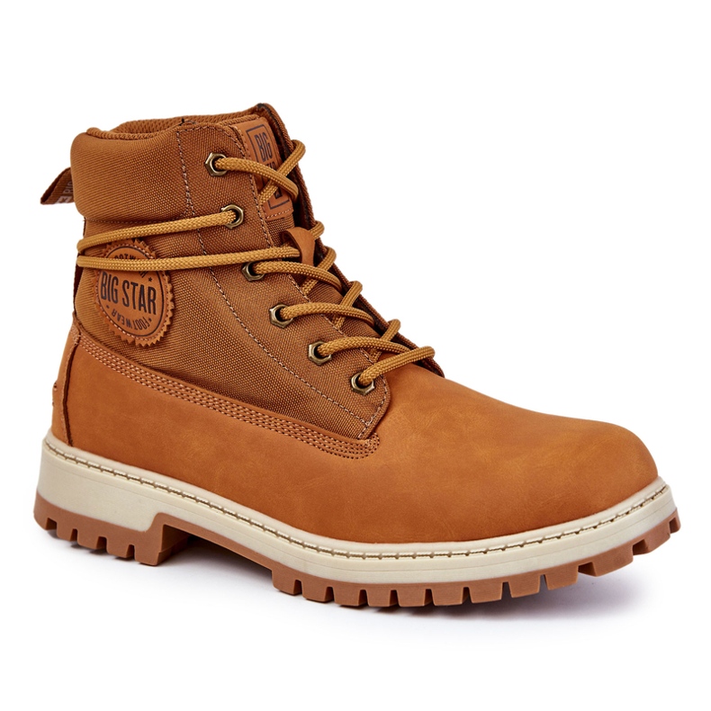 Pánské trapery Memory Foam Big Star KK174203 Camel hnědý Pánské trapery Memory Foam Big Star KK174203 Camel hnědý