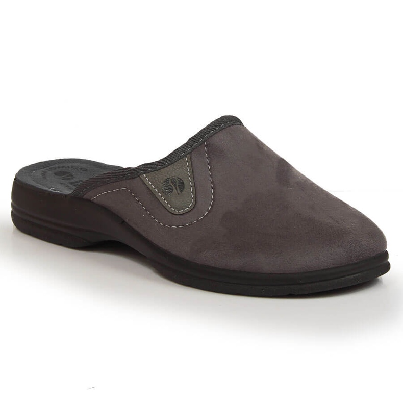 Pohodlné šedé pánské domácí pantofle Inblu šedá