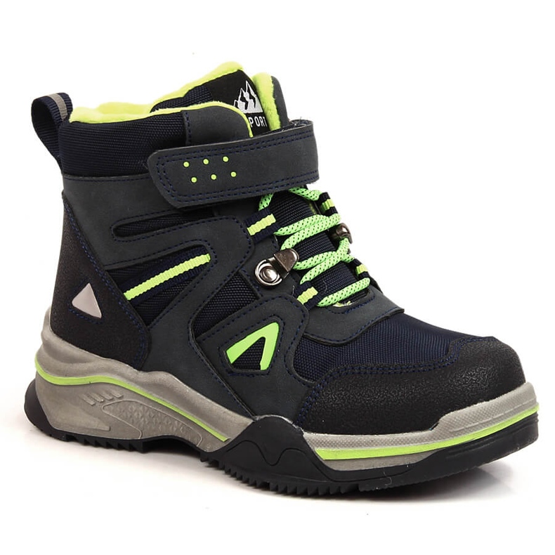 News Chlapecké boty zateplené ovčí vlnou tmavě modrá Novinky černá námořnická modrá zelená