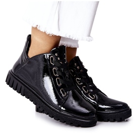 Lakované boty Sergio Leone PB210 černé černý