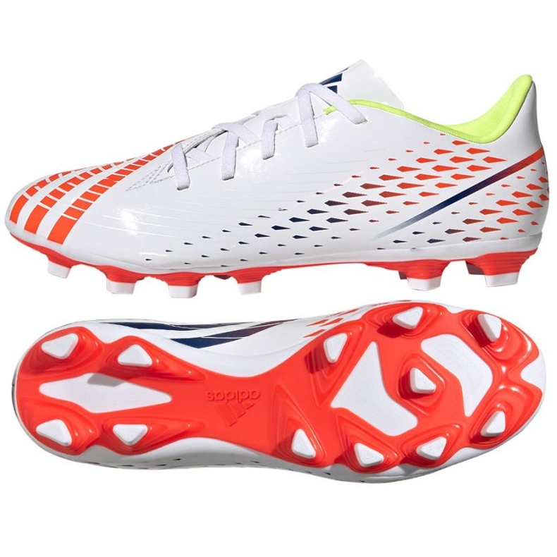 Kopačky Adidas Predator Edge.4 FxG M GW0989 bílý bílý Kopačky Adidas Predator Edge.4 FxG M GW0989 bílý bílý