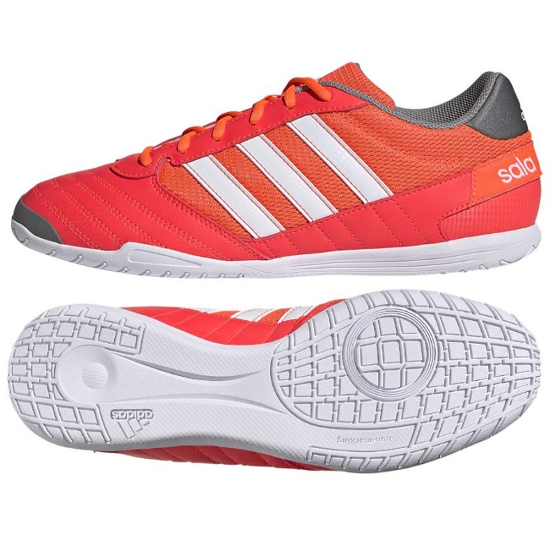 Kopačky Adidas Super Sala In M GV7593 červené pomeranče a červené