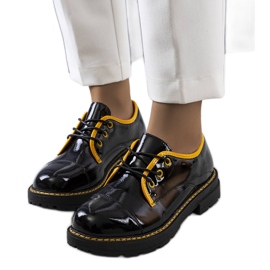 PA1 Černé a žluté lakované boty Kuzem černá žlutá PA1 Černé a žluté lakované boty Kuzem černá žlutá