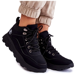Dámské zateplené trekové boty Otto Black Trappers černý