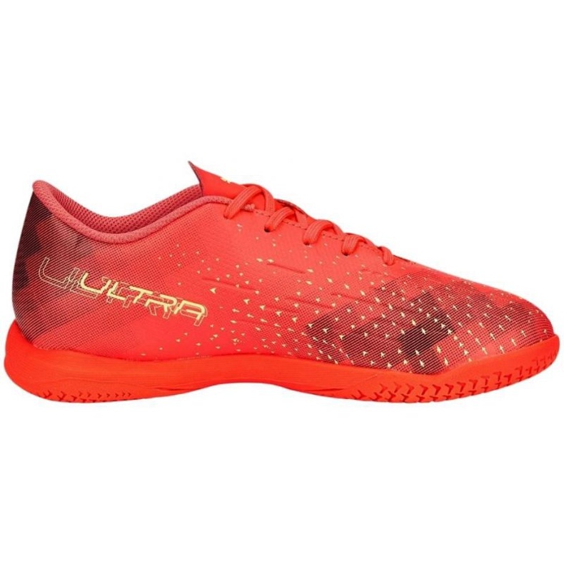 Kopačky Puma Ultra Play It Jr 106927 03 červené pomeranče a červené