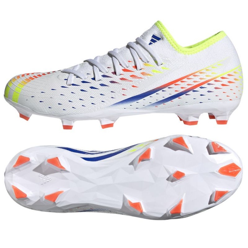 Kopačky Adidas Predator Edge.3 L Fg M GW0995 bílý bílý Kopačky Adidas Predator Edge.3 L Fg M GW0995 bílý bílý