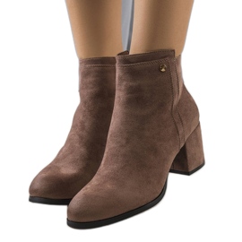 Hnědé zateplené kozačky Fassa hnědý