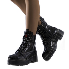 Dámské černé kozačky Aldino černá Dámské černé kozačky Aldino černá