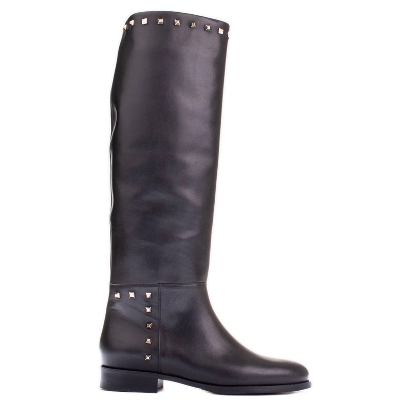 Marco Shoes Jezdecké boty s cvočky černá