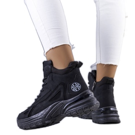 Černé zateplené holínky LCJ-22-44-1353L Lee Cooper černá