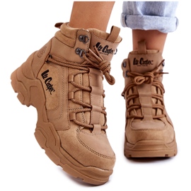 Dámská trekingová obuv Trappers Lee Cooper LCJ-22-31-1442 Hnědá béžový