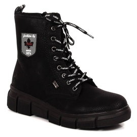 Voděodolné pohodlné boty Rieker W RKR557 černý