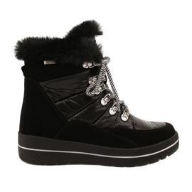 Dámské černé sněhové boty Caprice Waterproof 9-26240-29 019 černý