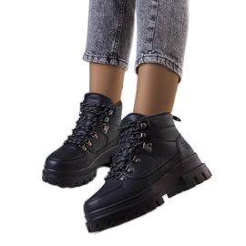 Černé zateplené holínky LCJ-22-31-1435L Lee Cooper černý