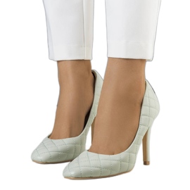 Zelené prošívané lodičky Nadelia zelený